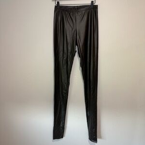 Alloy Apparel Black Faux Leather Leggings – 36” Inseam | Size M